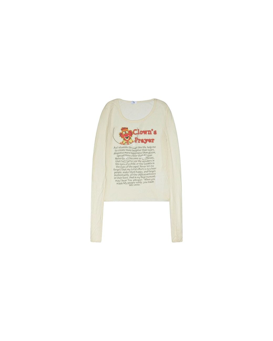 PRAYING Black Clown Long-Sleeve T-Shirt Pray242026" for men