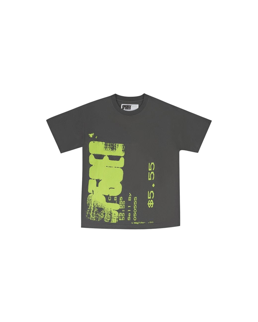 Sp5der Green Commerce T-Shirt "Slate" 481" for men