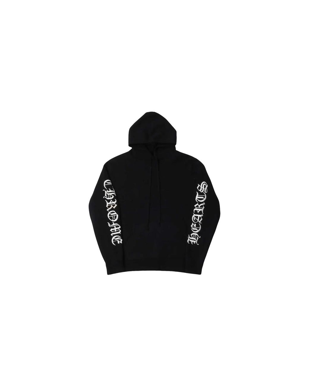 Chrome Hearts Black Life Sentence Embroidered Logo Cashmere Hoodie Chrm1103" for men