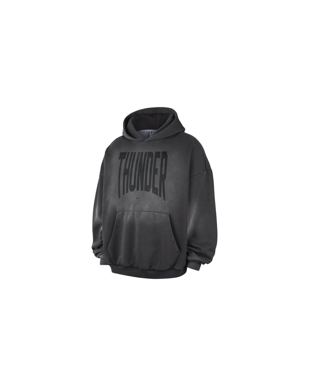 Nike Black Standard Issue Therma-Fit Fleece Basketball Pullover Hoodie "Oklahoma City Thunder" Ii6047 099" for men