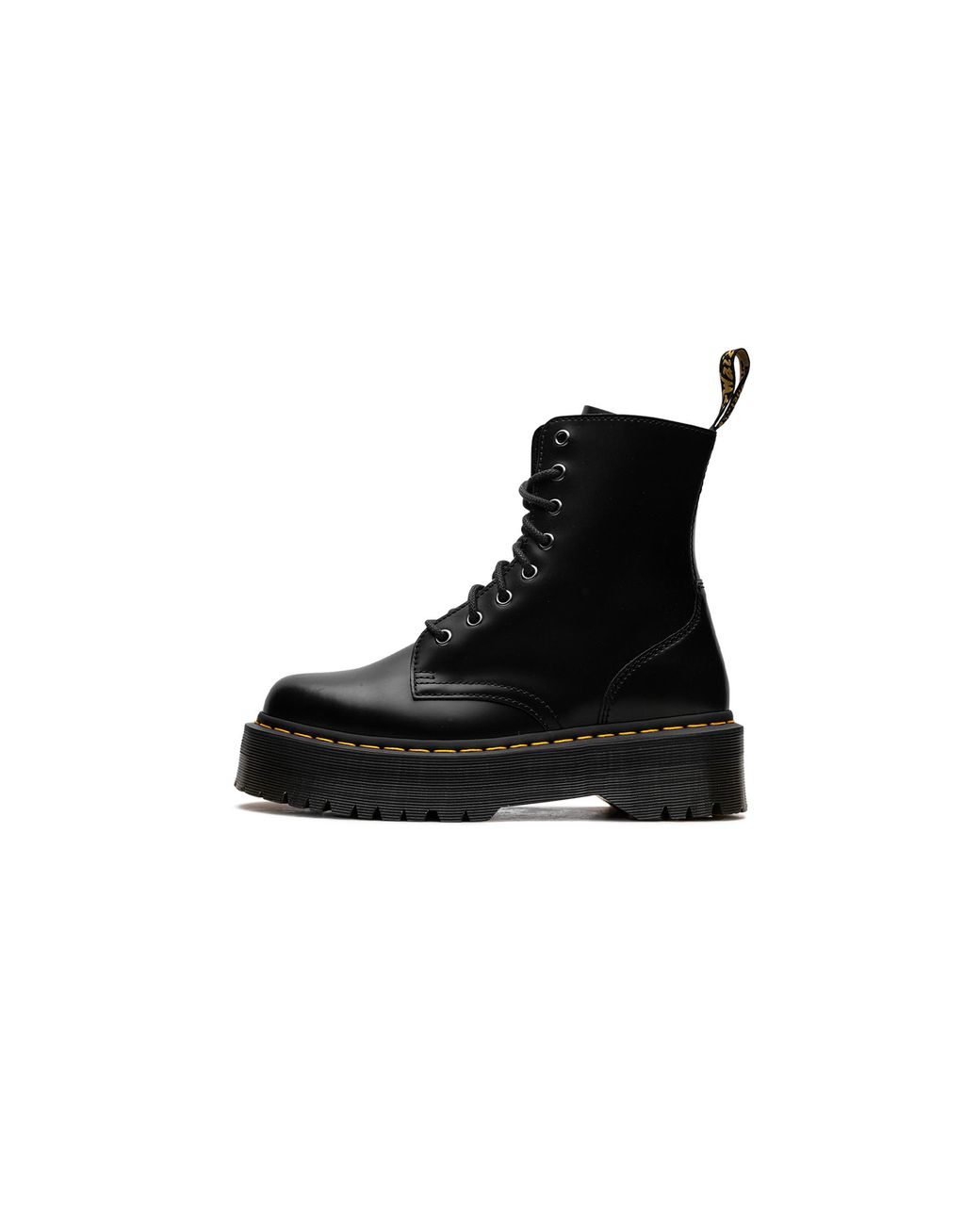 Dr. Martens Black Jadon Boot Smooth Leather Platforms 15265001"