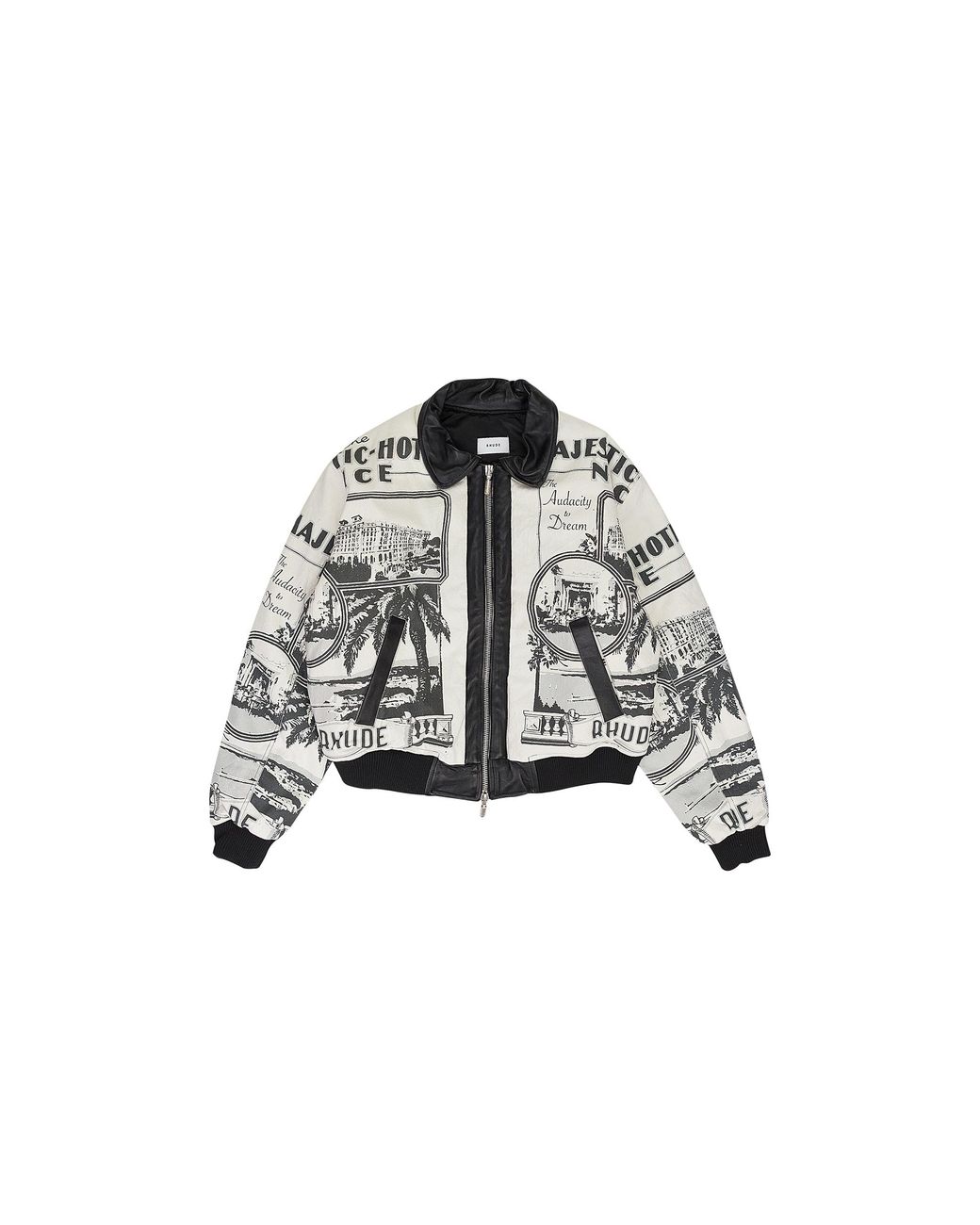 Rhude Black Vouyage Bomber 7600000082537" for men