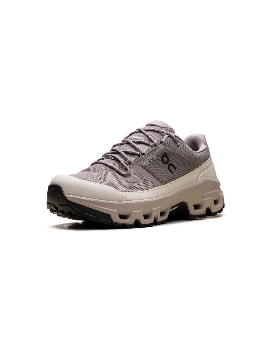 On Shoes Black Cloudrock Low Wp "Cinder Fog" 3Mf10252566" for men
