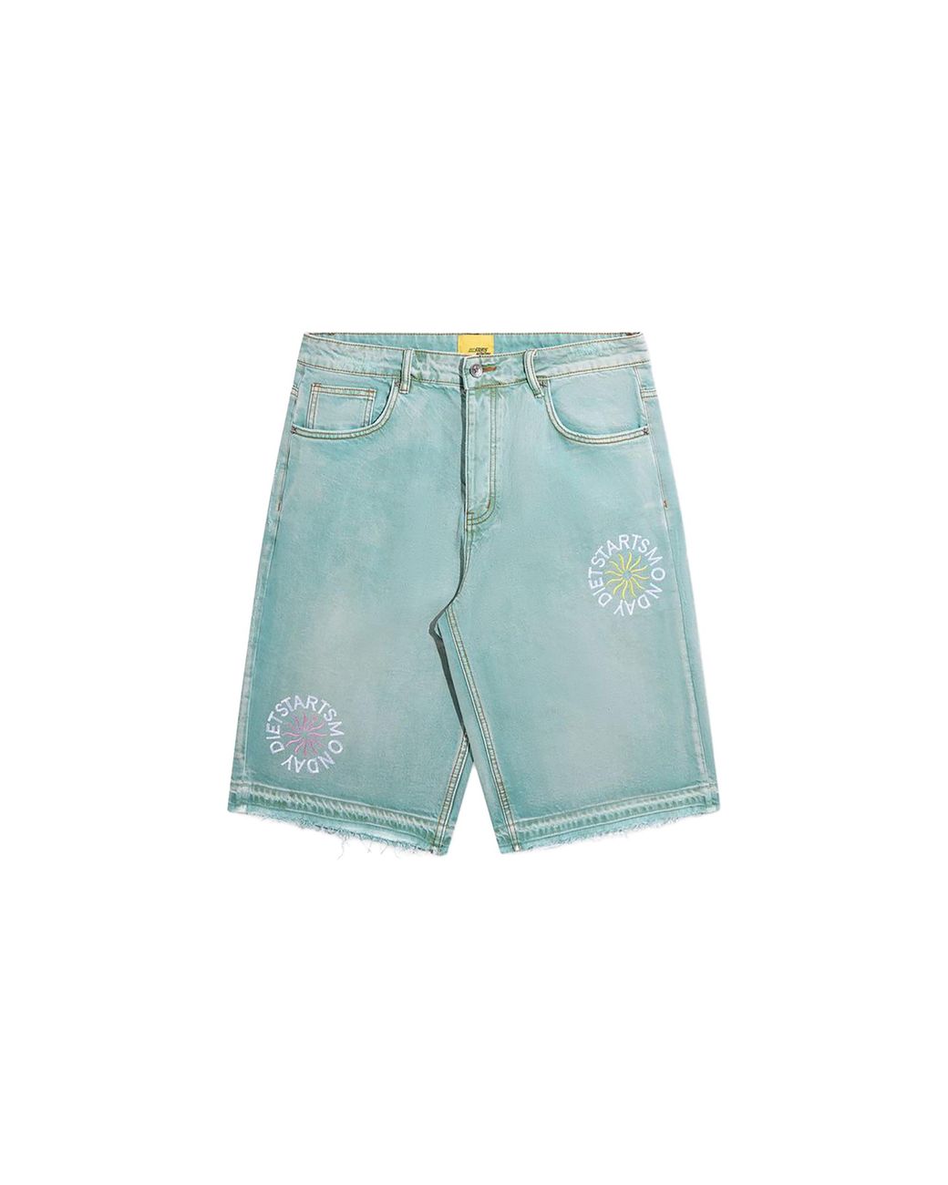 DIET STARTS MONDAY Blue Sol Denim Shorts "Washed" Dsm Sum26 024" for men