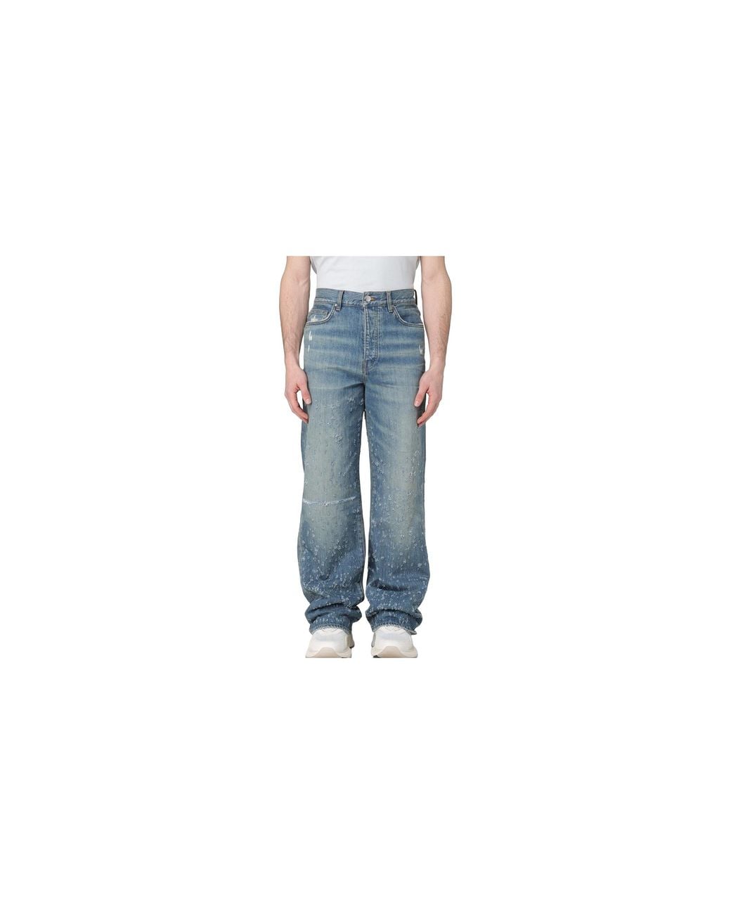 Amiri Black Shotgun Straight-Leg Jeans "Crafted" Amdngg1005 412" for men