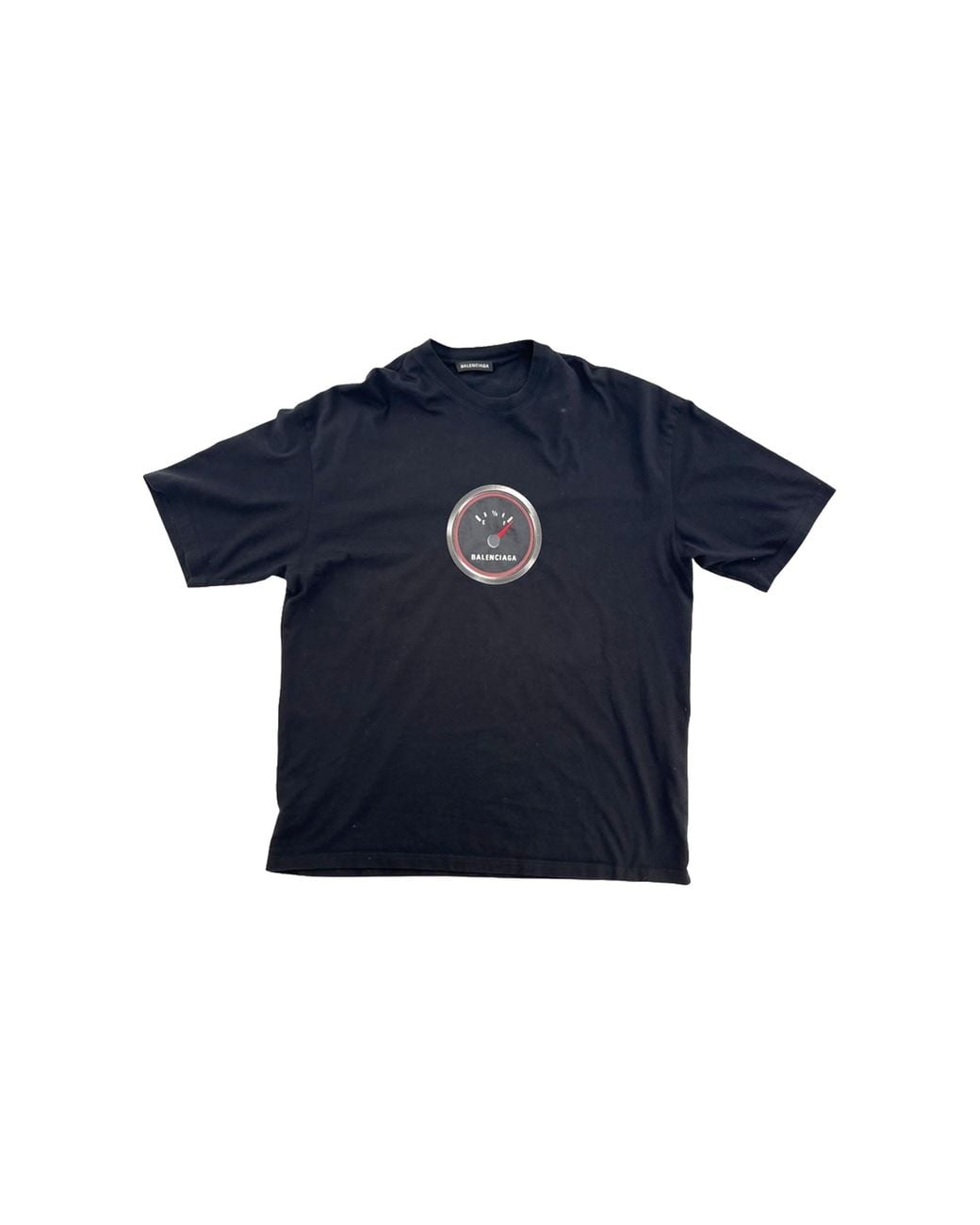 Balenciaga Blue Logo Graphic T-Shirt 570805 Teva3 1000" for men