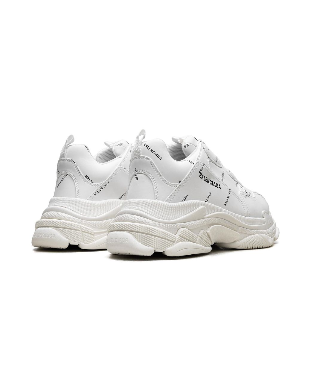 Balenciaga Black Triple S Sneaker "Allover Logo for men