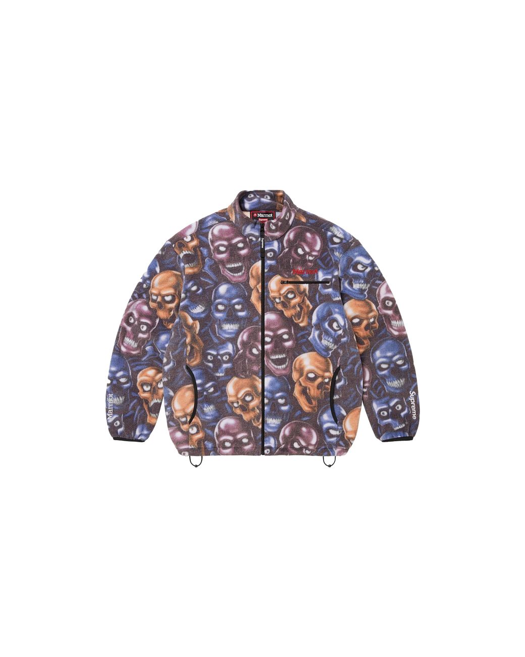Supreme Black Marmot Fleece Jacket "Fw25