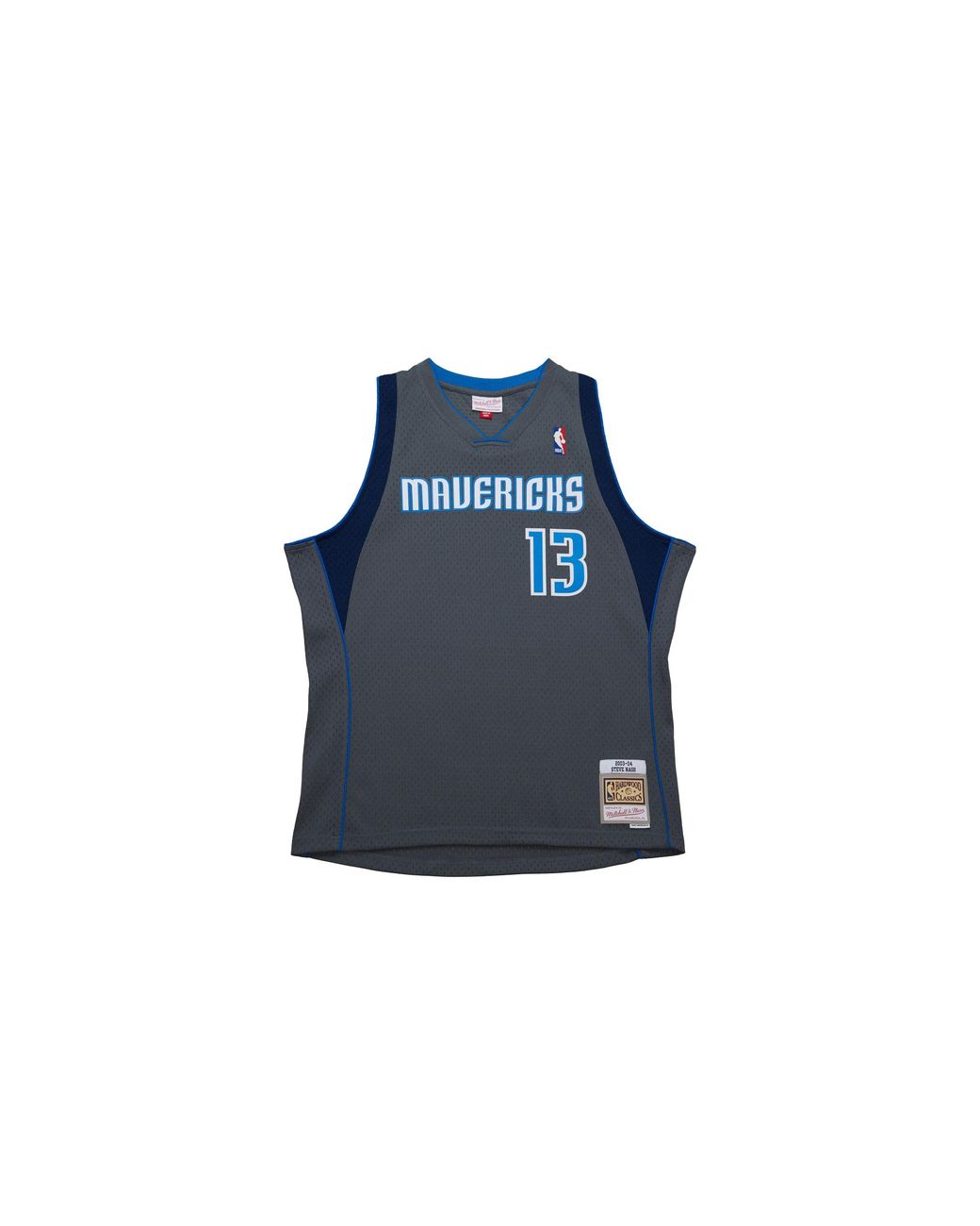 Mitchell & Ness Blue Alternate Jersey Mavericks 2003 Steve Nash Ajy45692 Dma03Snagrey" for men
