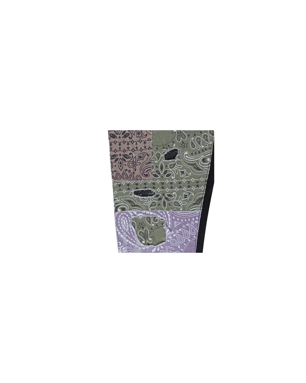 Amiri Black Bandana Art Patch Jean "Aged" Pf22Mds021" for men