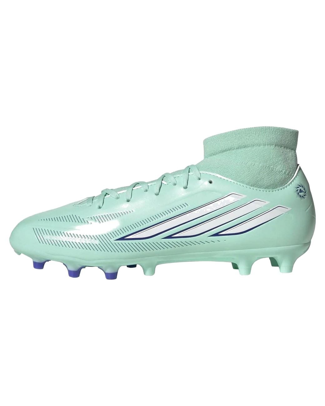 Adidas Green F50 Sparkfusion Club Mid-Cut Fg/Ag "Clear Mint Cloud Solar" Ih4625"