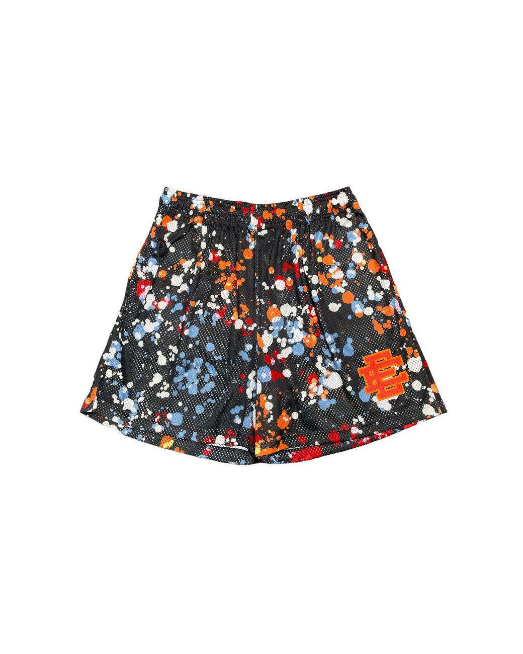 Eric Emanuel Black Ee Basic Shorts "Paint Splatter for men