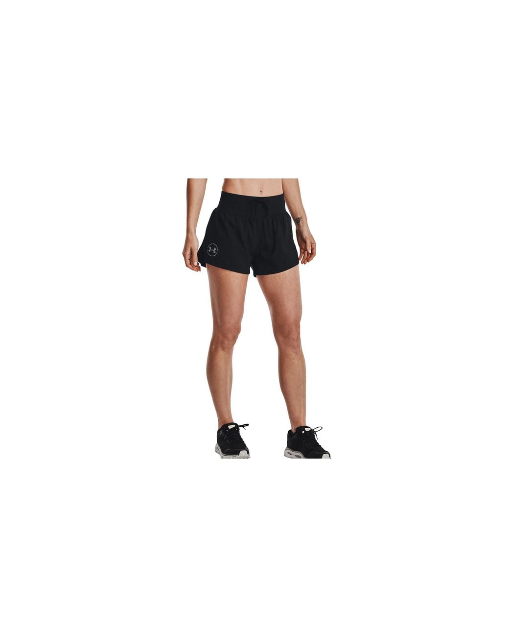 Under Armour Black Run Up The Pace 3" Shorts 1374292 001"