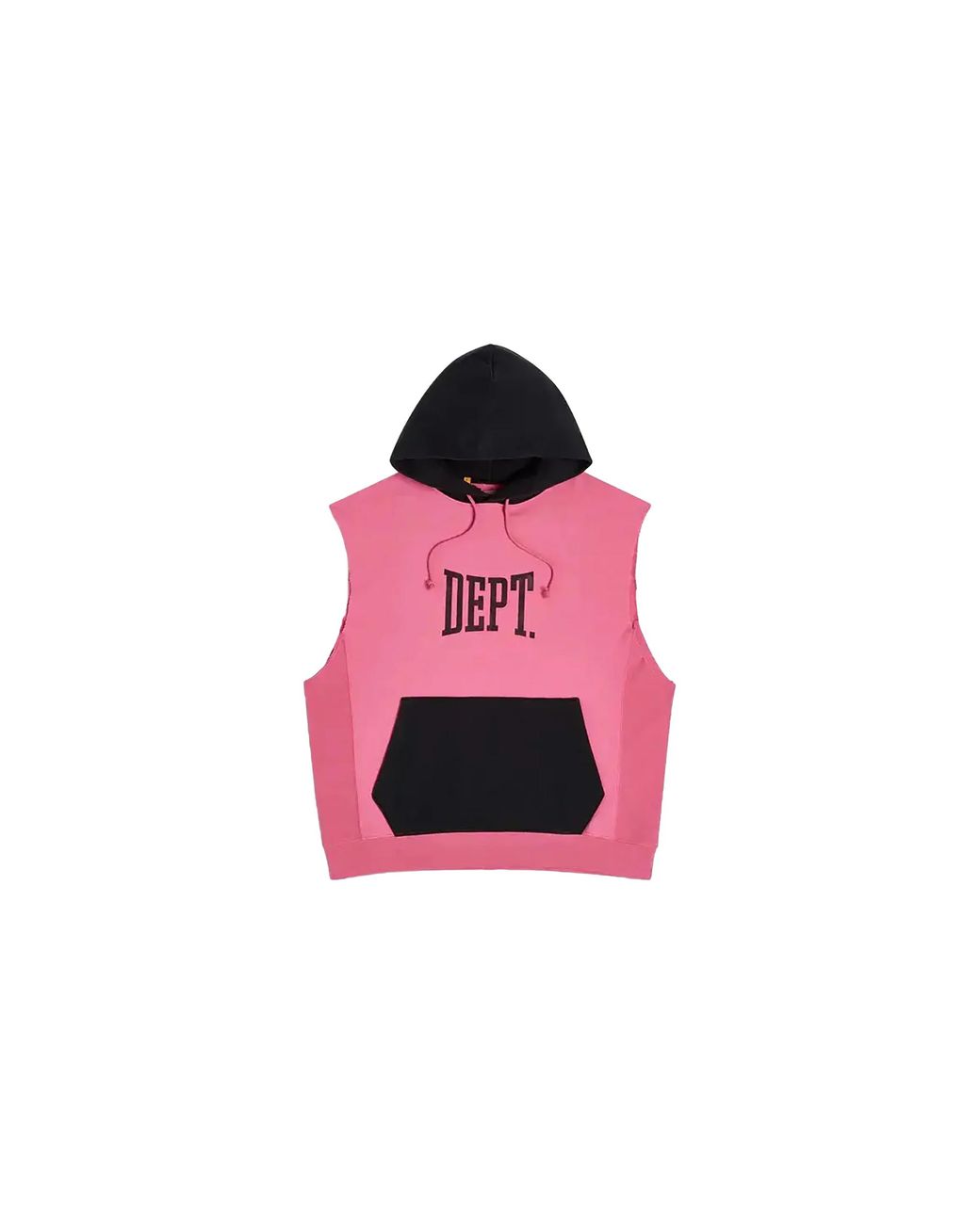 GALLERY DEPT. Black Dept Logo Cut Off Hoodie & Gd266" for men