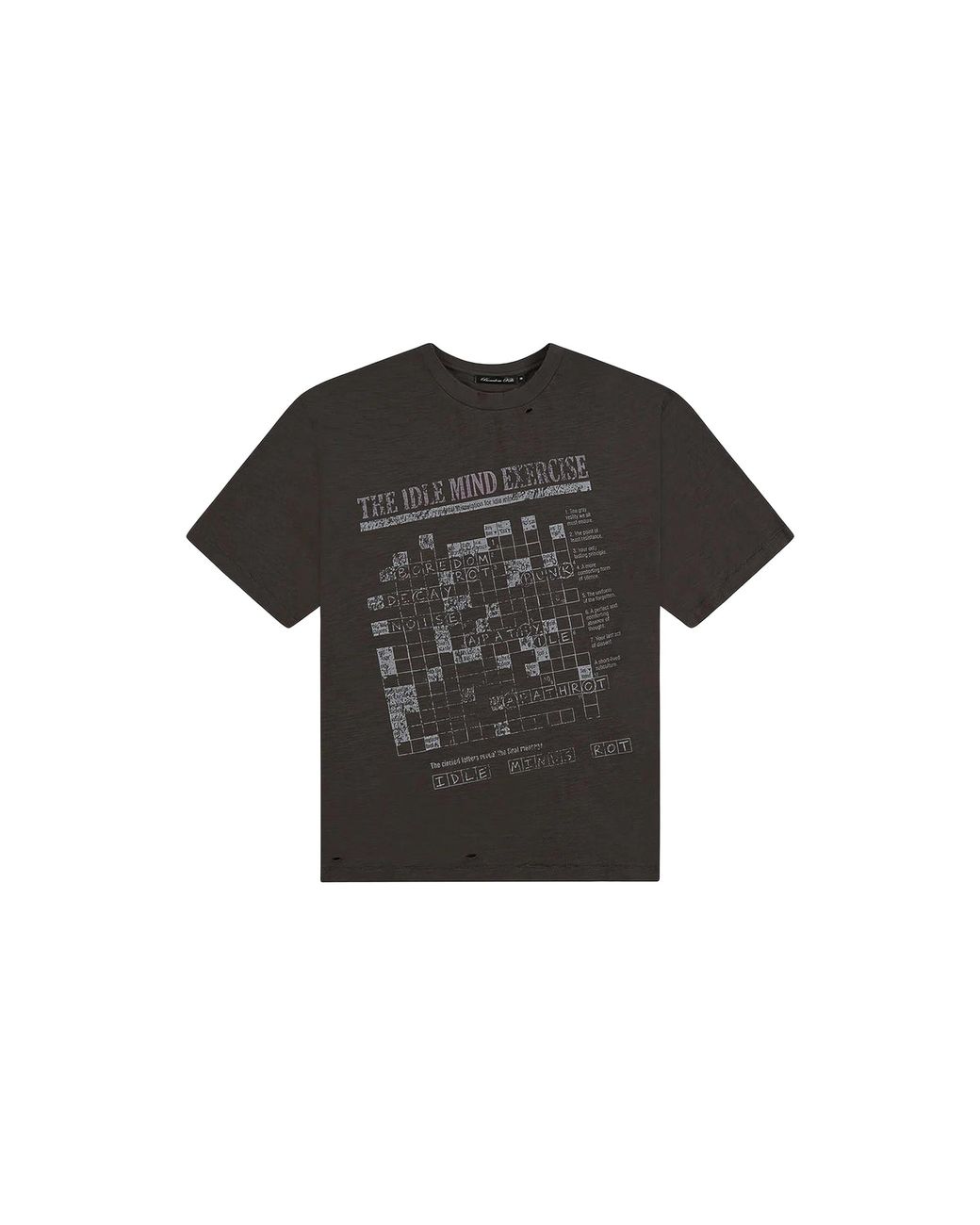 Boredom Kills Black Scramble T-Shirt Bk037" for men