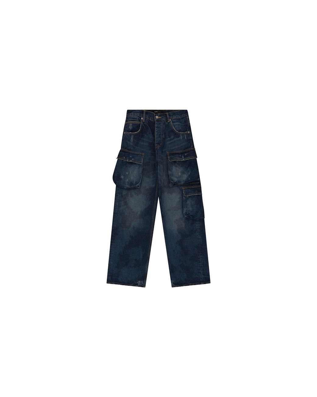 Purple Brand Blue Triple Pocket Cargo Jeans "Dark" P018 Tpdi424" for men