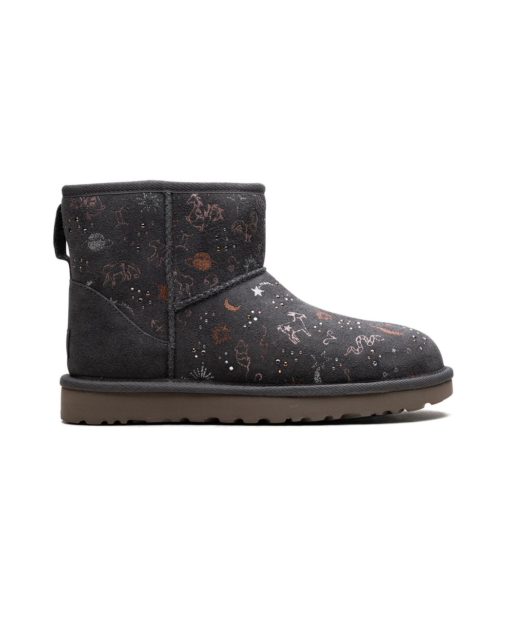 Ugg Black Classic Mini "Zodiac