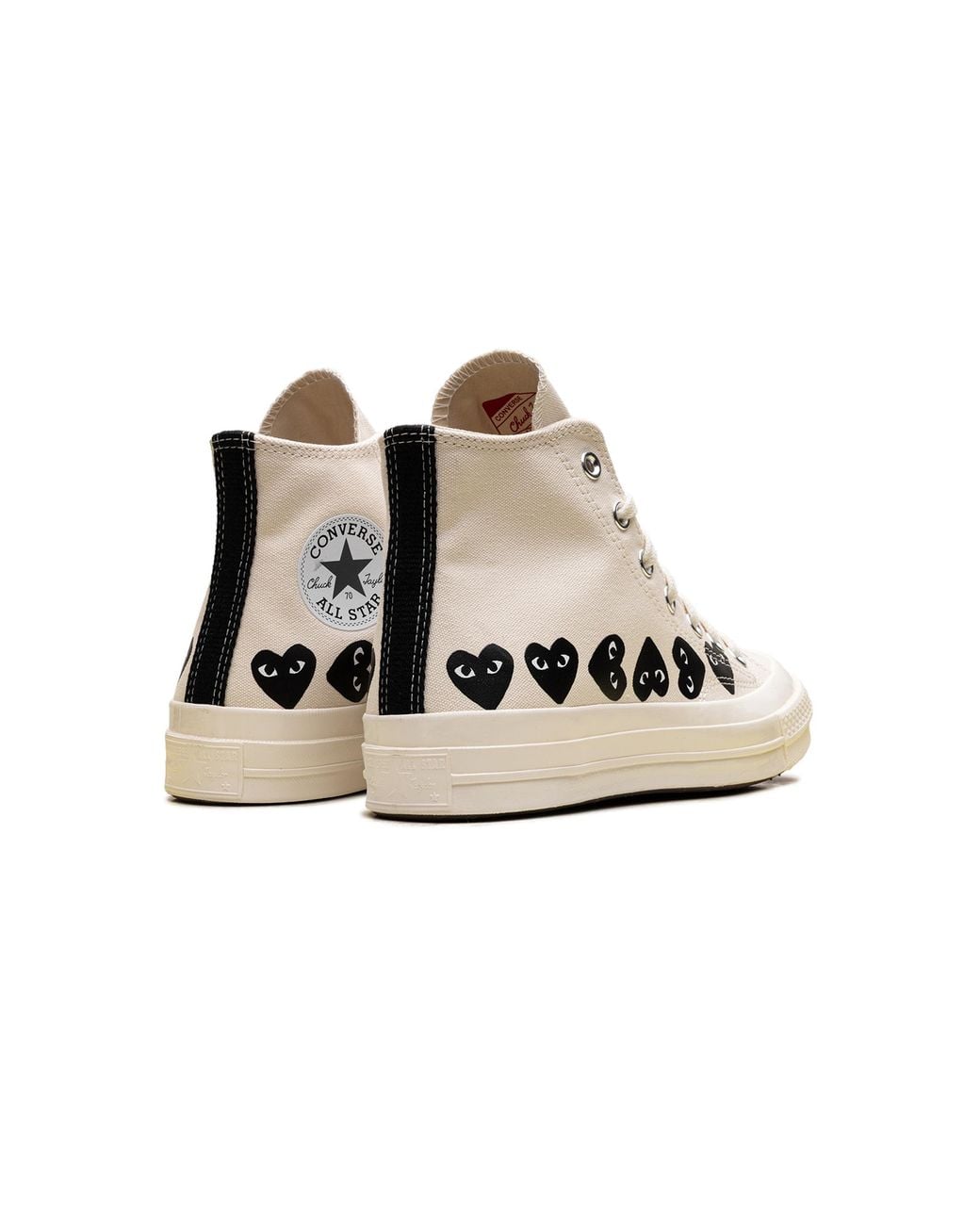 Converse Black Chuck Taylor All Star 70 Hi "Comme Des Garcons Play Multi-Heart Milk" Az K127 001" for men