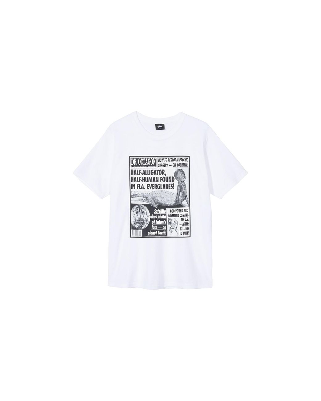 Stussy Black Dr. Octagon Graphic T-Shirt Stus77" for men
