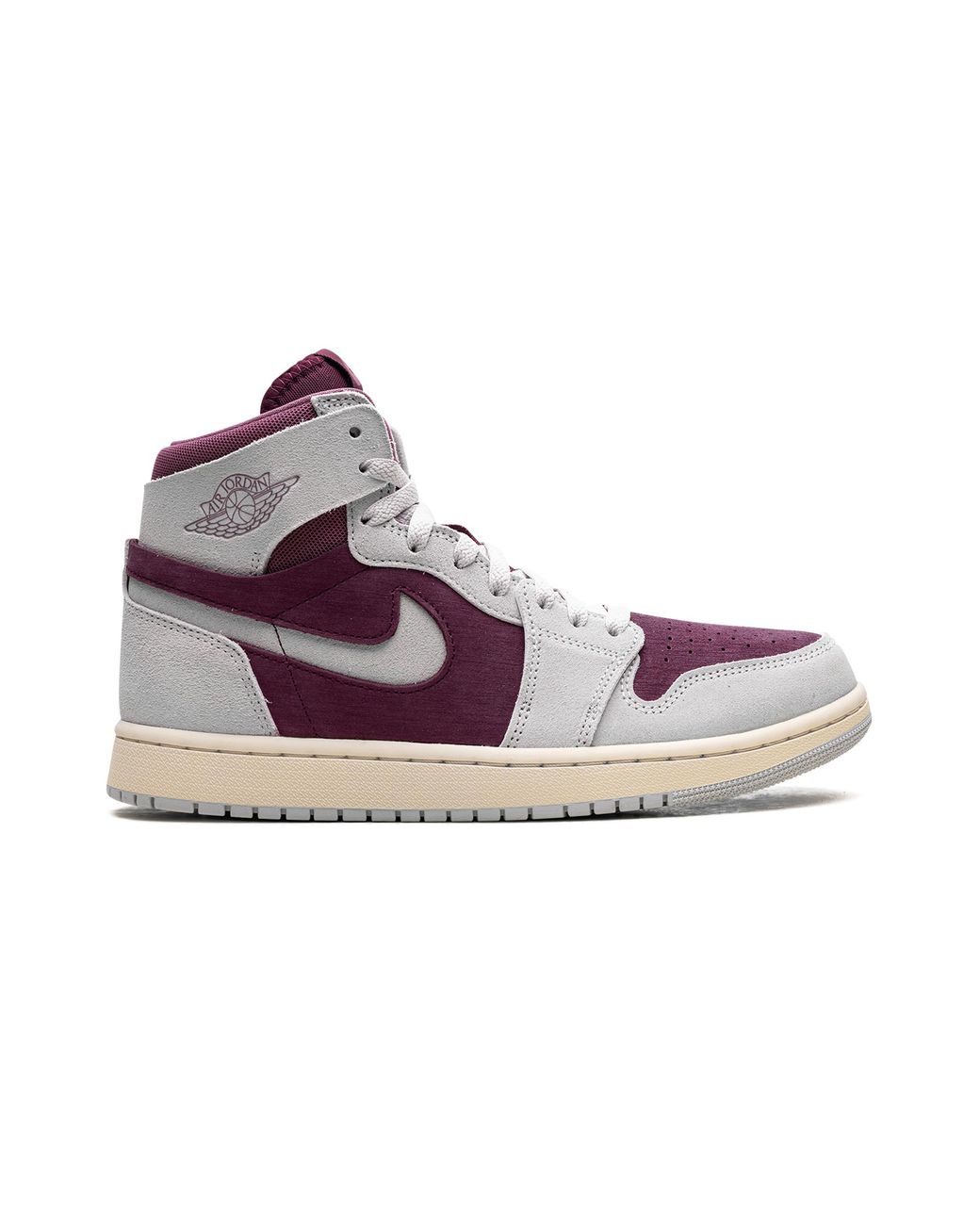 Nike Gray Air 1 Mid "Bordeaux" Dv1305 600"
