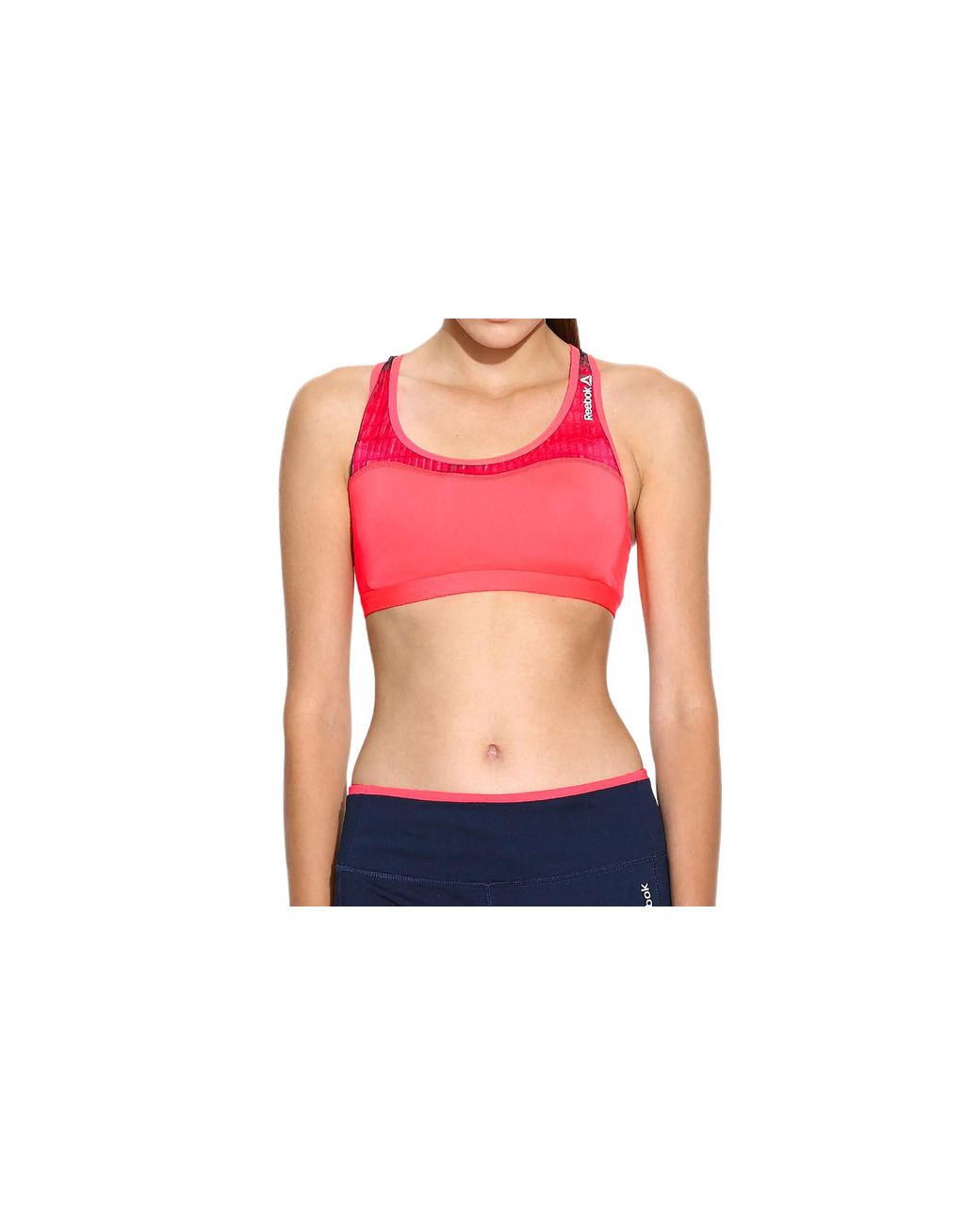 Reebok Black One Series Bra "Neon Cherry" A99253"