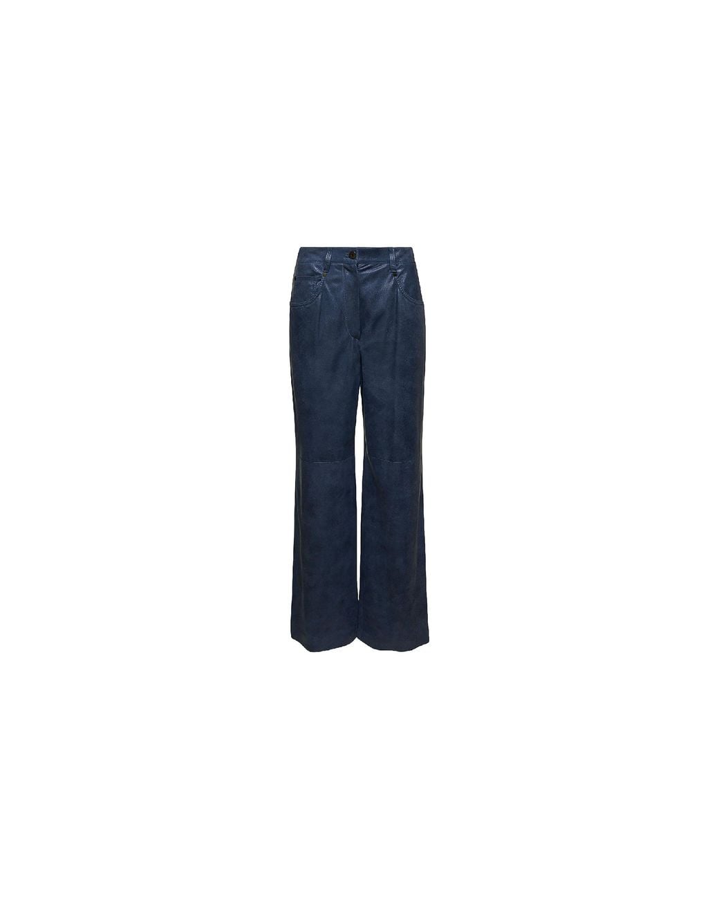 Brunello Cucinelli Black Leather Pants "Marlin" Brun2654"