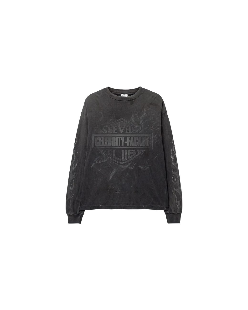 Triple Sevens Black Harley Long Sleeves T-Shirt Ts7089" for men