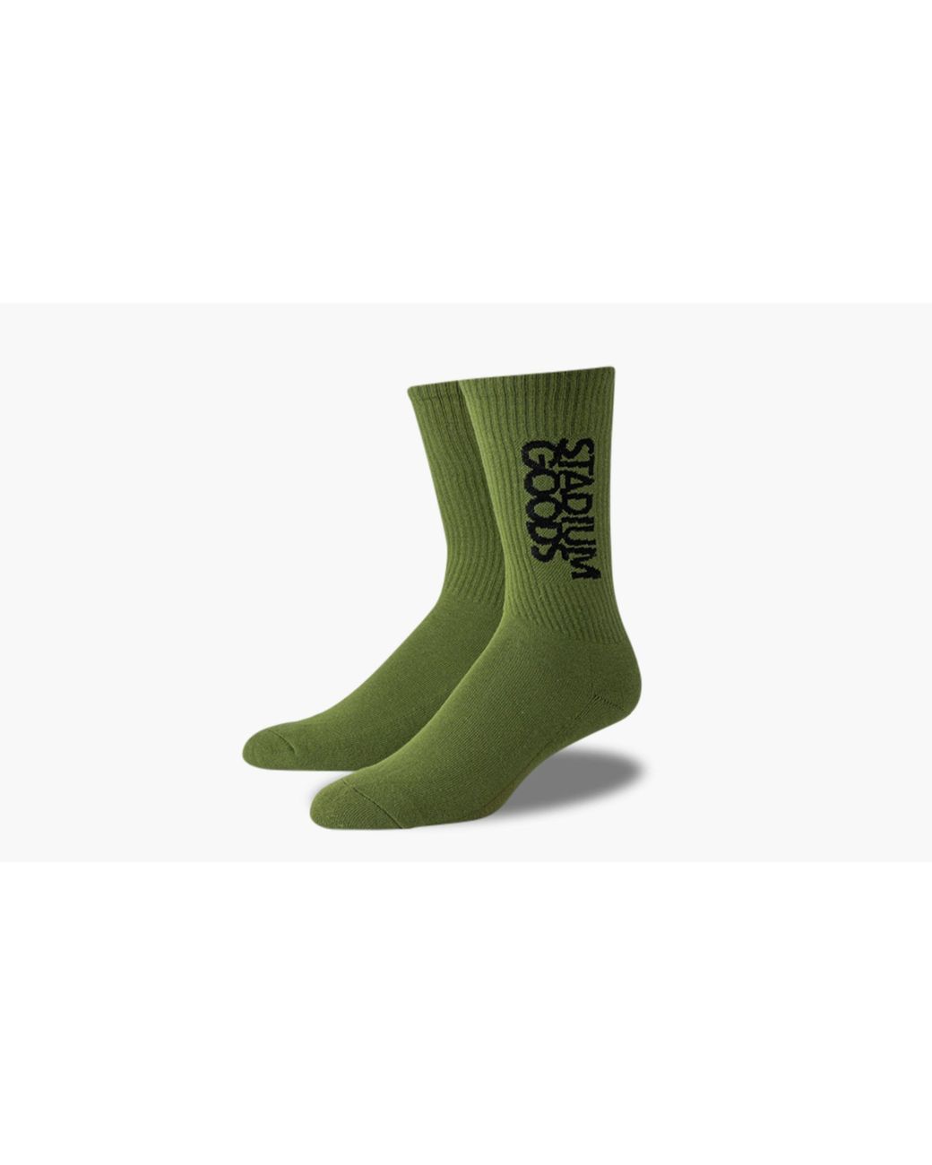 Stadium Goods Green Crew Sock "moss"