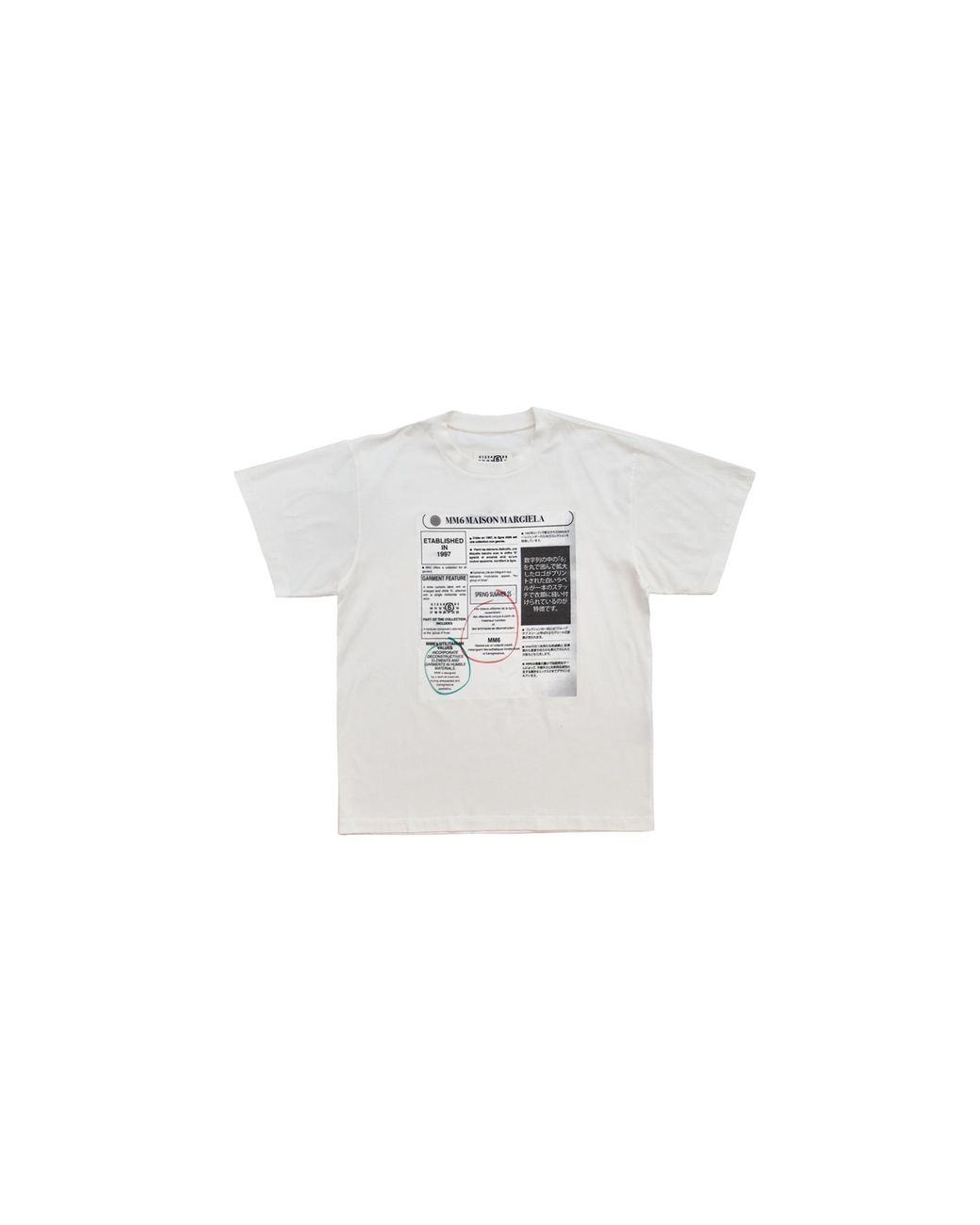 MM6 by Maison Margiela Black Regular Fit T-Shirt With Label Patch Sh0Gc0043S24312101" for men