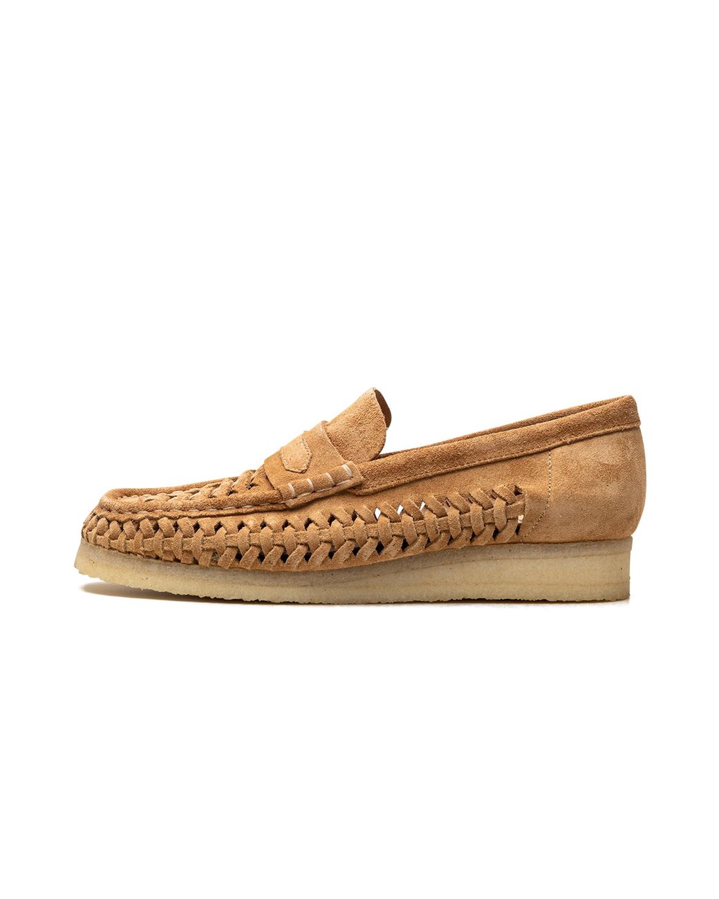 Clarks Black Wallabee Loafer Weave "Tan Suede" 26180623"
