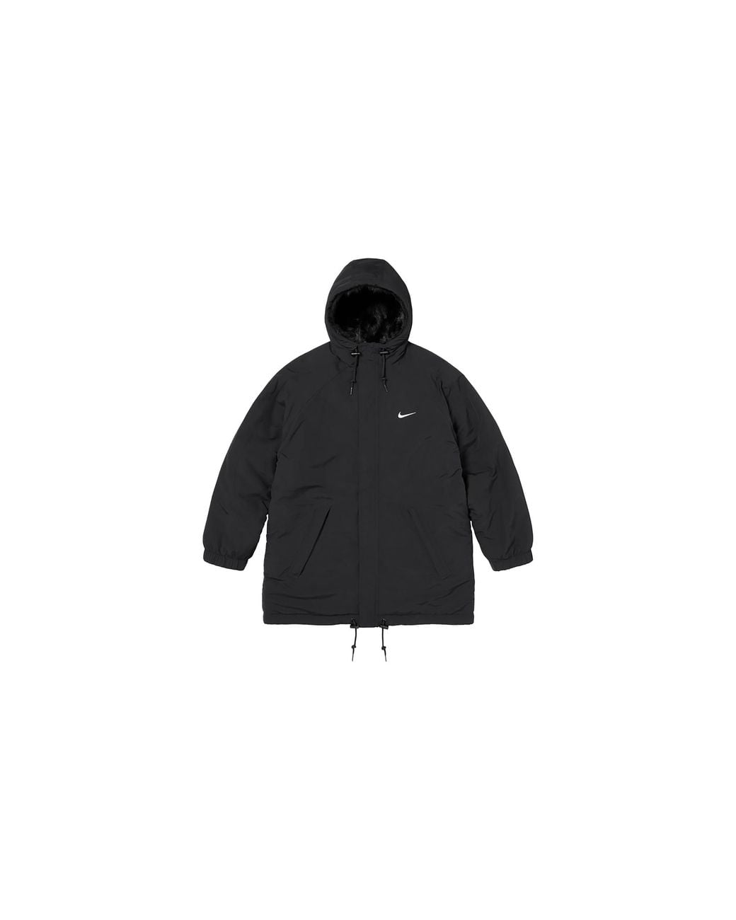 Supreme Black Nike Faux Fur Reversible Parka "Fw26