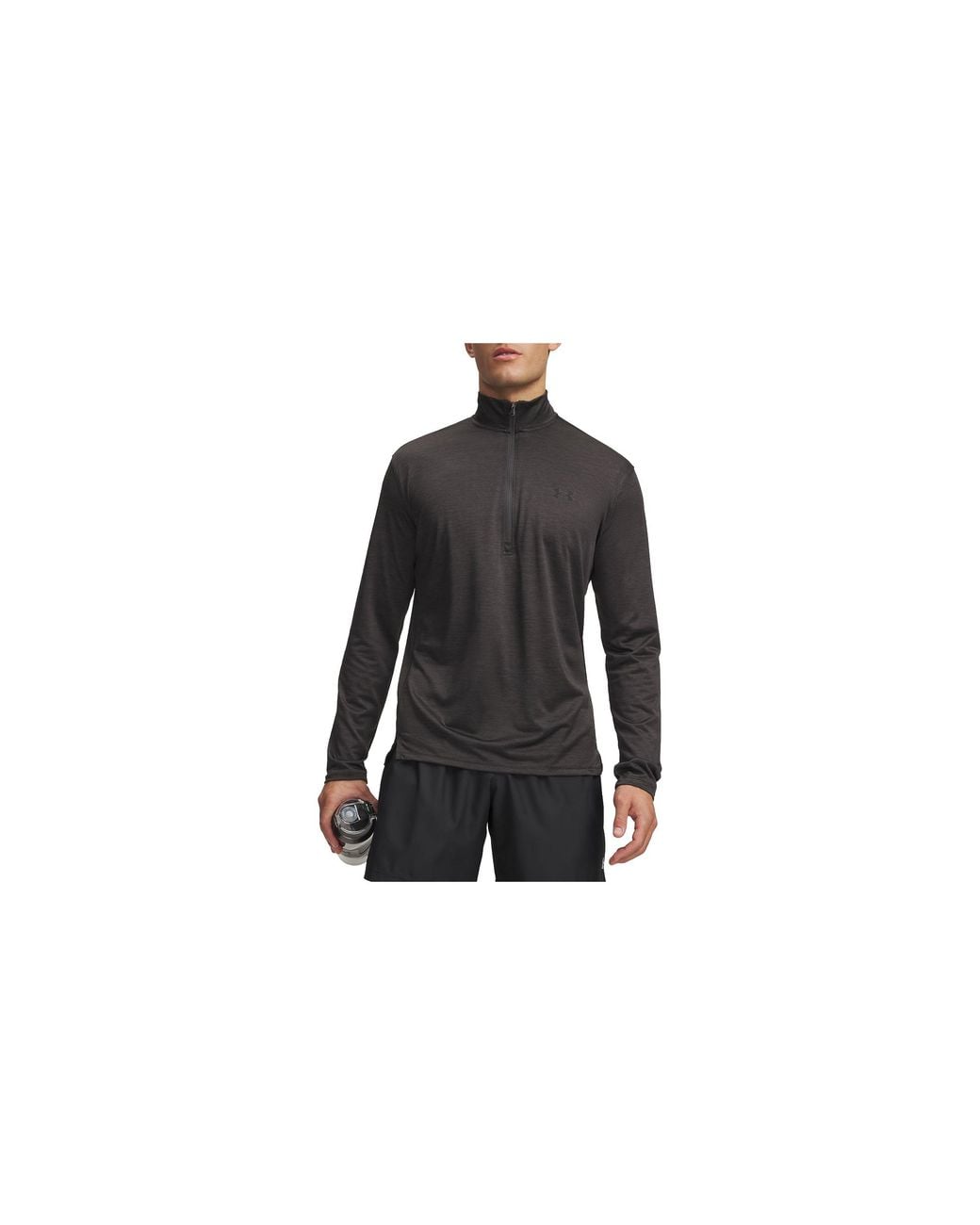 Under Armour Black Tech Vent Half-Zip Top 1382184 001" for men