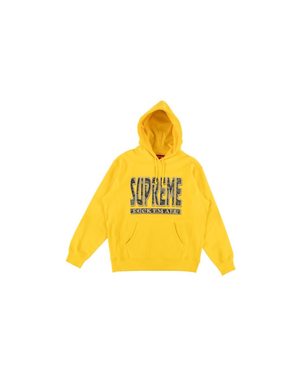 all yellow hoodie