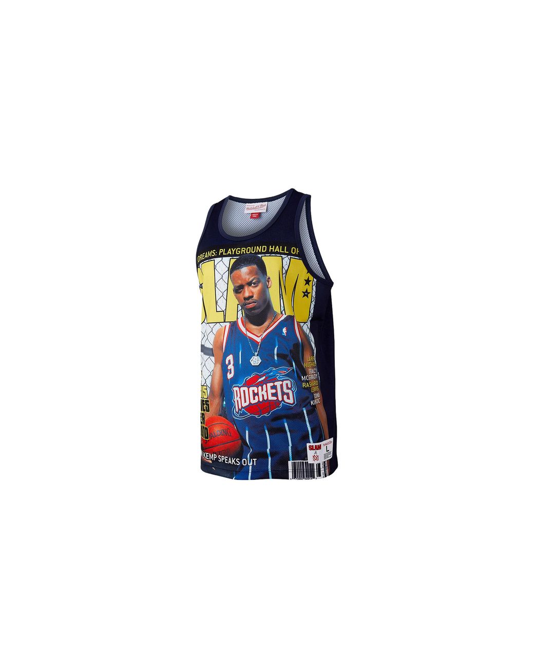 Mitchell & Ness Black Slam Sublimated Tank "Steve Francis" Tmtk3448-Hroyysfrnavy_S" for men