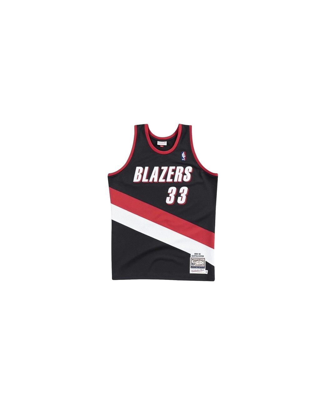 Mitchell & Ness Black Nba Scottie Pippen Authentic Jersey "1999-00 Portland Trail Blazers for men