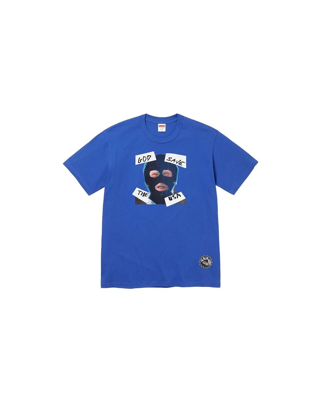 Supreme Blue God Save Us T-Shirt "Ss26