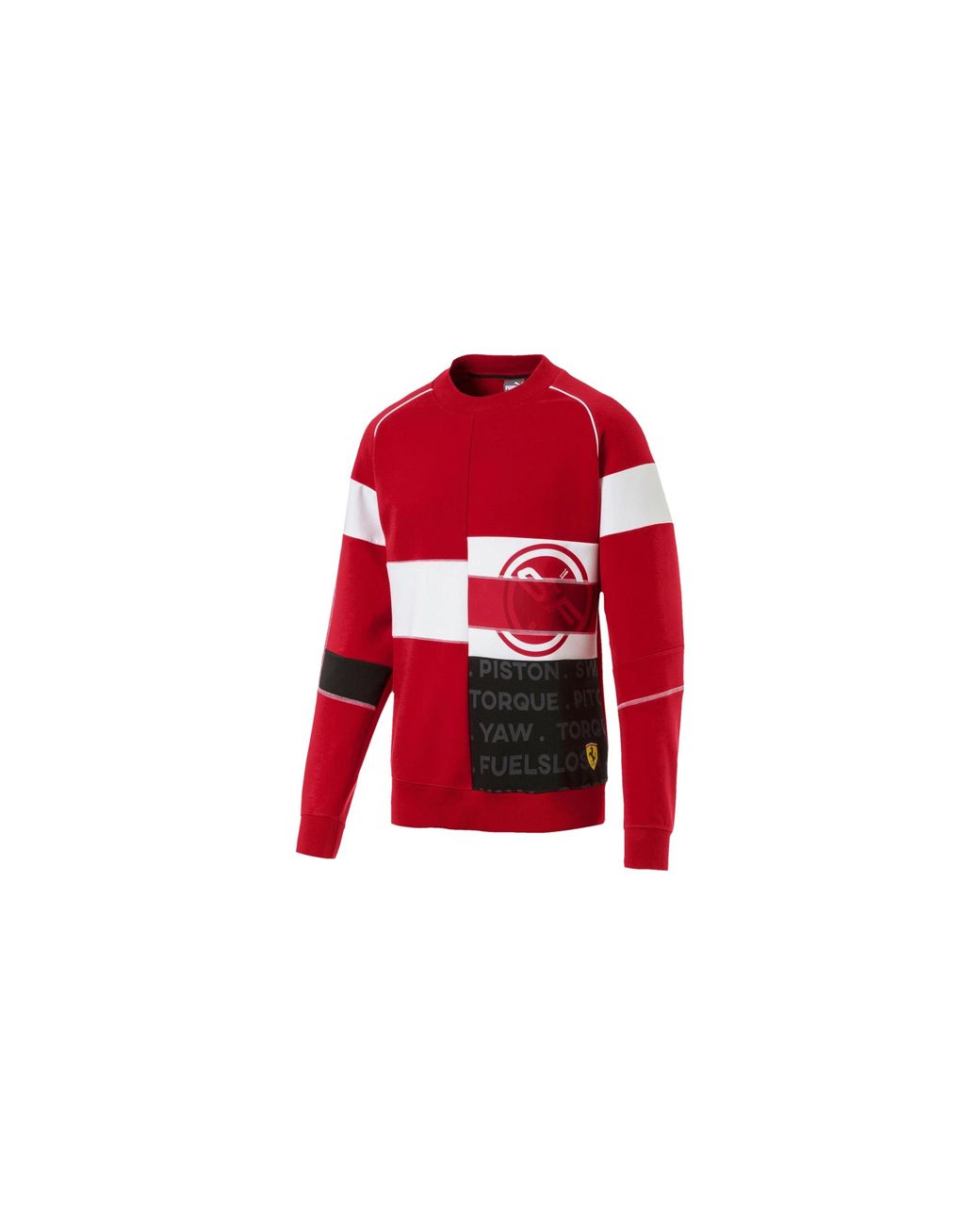 PUMA Red Scuderia Ferrari Street Crewneck Sweatshirt "Rosso Corsa" 577817 01" for men