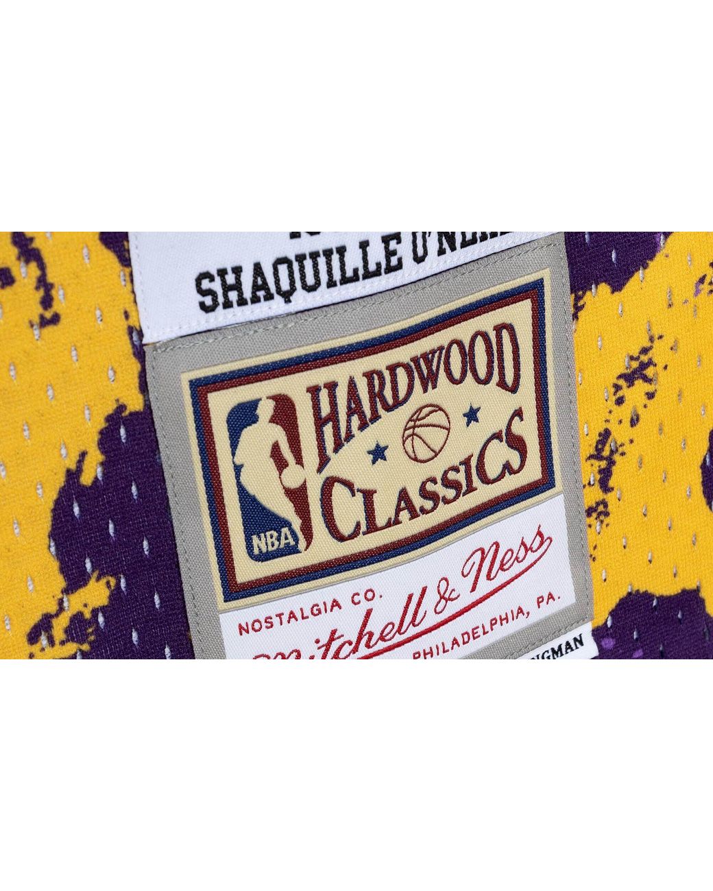Mitchell & Ness Black Team Marble Swingman Jersey "Nba La Lakers 1996 Shaquille O'Neal" Tfsm1278 Lal96Sonptpr" for men