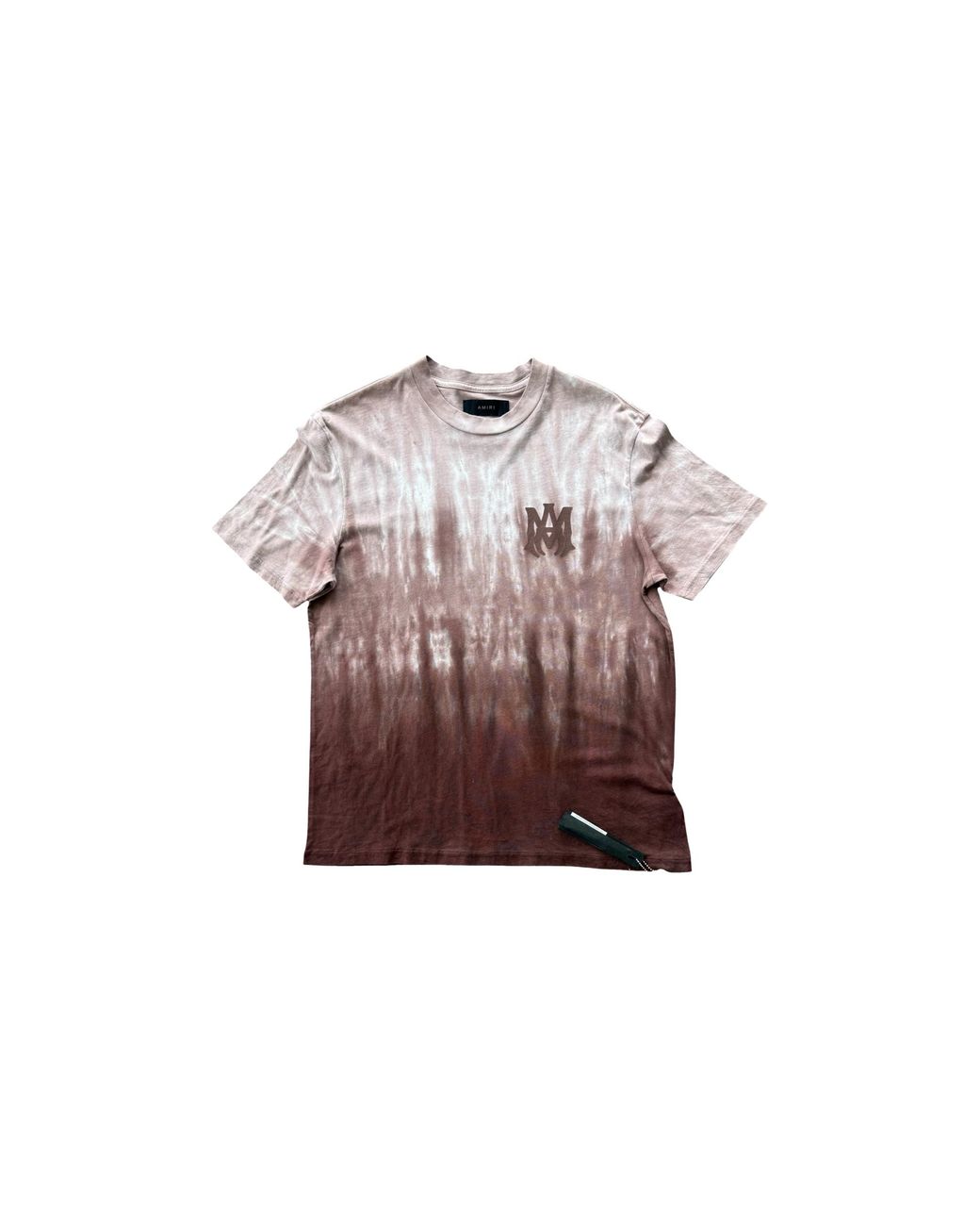 Amiri Black Tie-Dye Ma Core Logo T-Shirt Amr007" for men