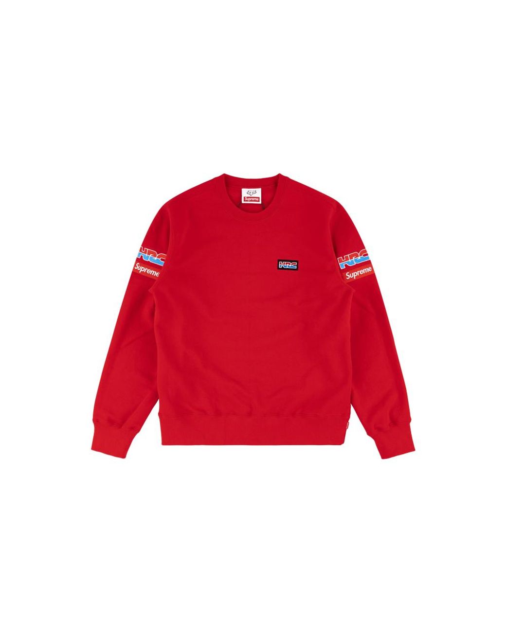 Supreme Men's Red Honda Fox Racing Sweatshirt