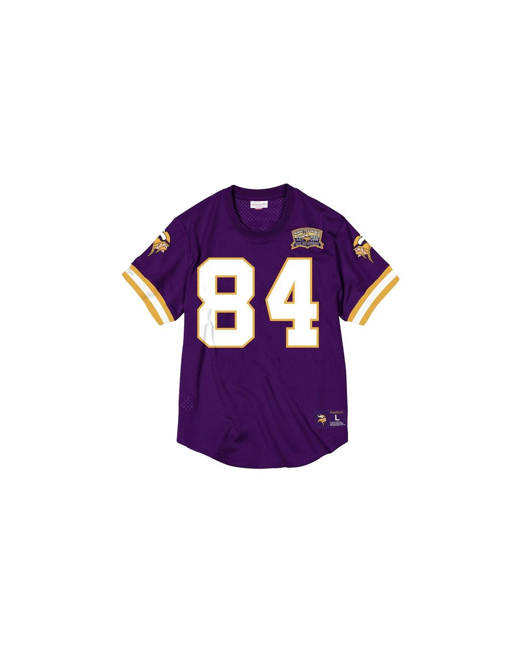 Mitchell & Ness Purple Nfl Name & Number Mesh Crew Neck Shirt "Minnesota Vikings for men