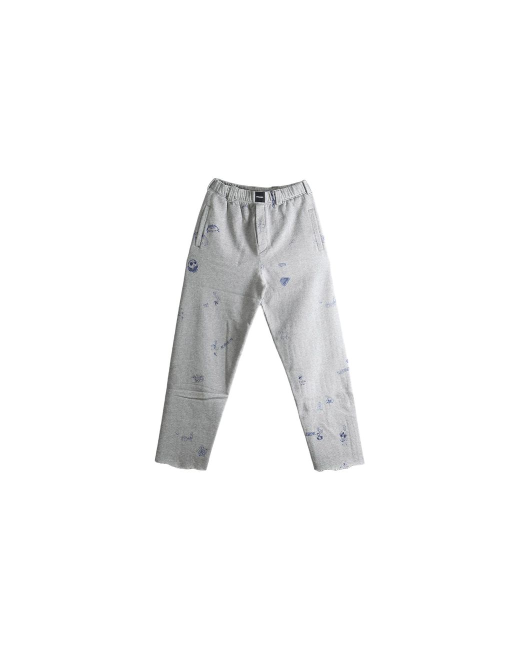 Vetements Black Scribbled Tailored Sweatpants Melange" Mh27Sp179G" for men