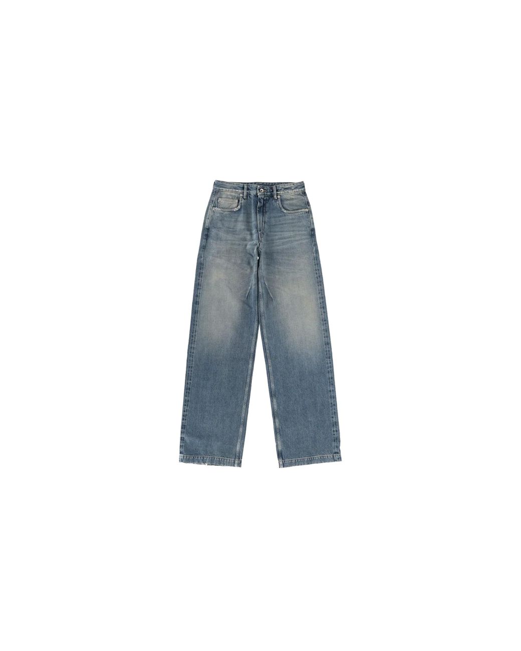 Rick Owens Blue Pantaloni
