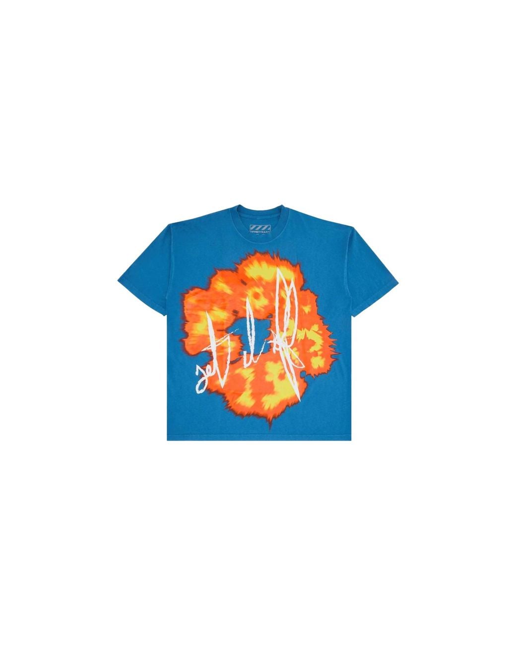 DENIM TEARS Blue Offset Set It Off #2 T-Shirt Dto641" for men
