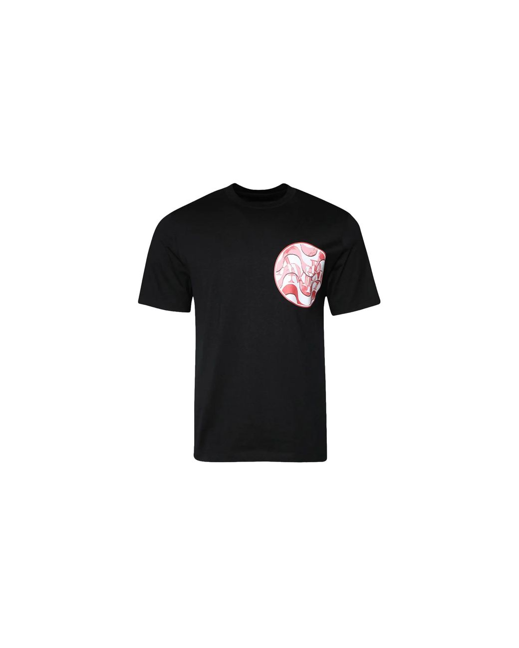 Amiri Black Staggered Wave T-Shirt Amjyte1057 706" for men