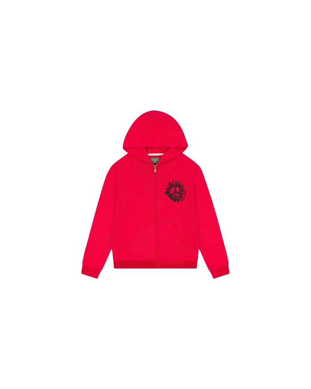 DENIM TEARS Red Denim University Zip Hoodie Dt379" for men