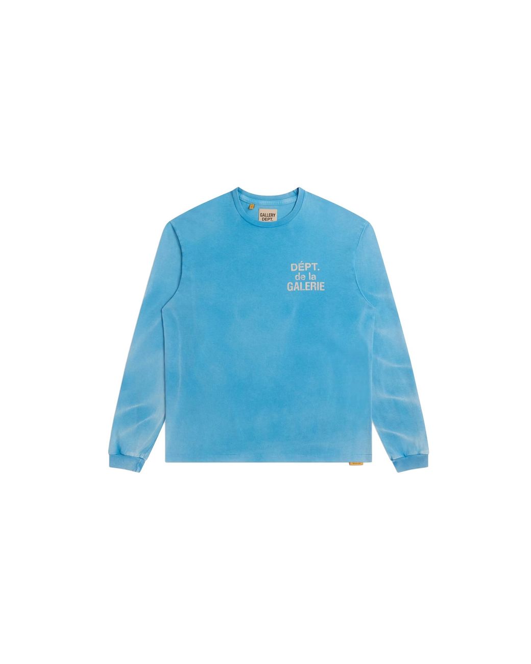 GALLERY DEPT. Blue French Logo Longsleeve T-Shirt "Faded & Gd298" for men
