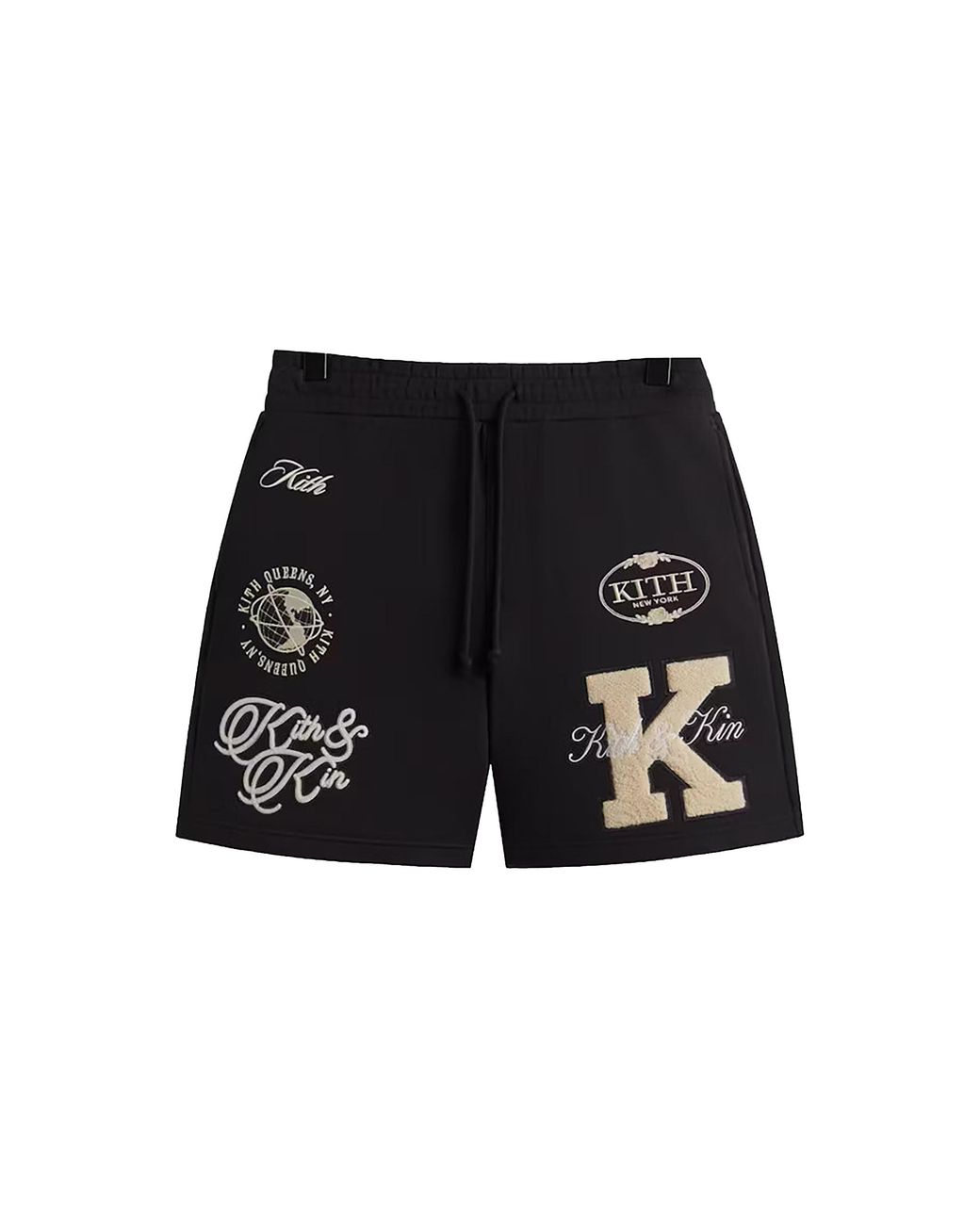 Kith Black Emery Logo Patchwork Shorts 99"