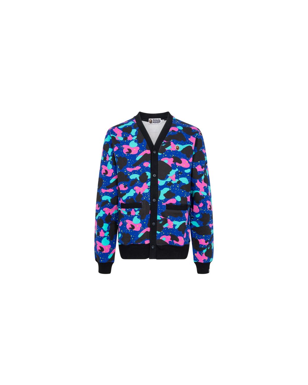 A Bathing Ape Blue Sweat Cardigan X Kid Cudi" 83122113" for men