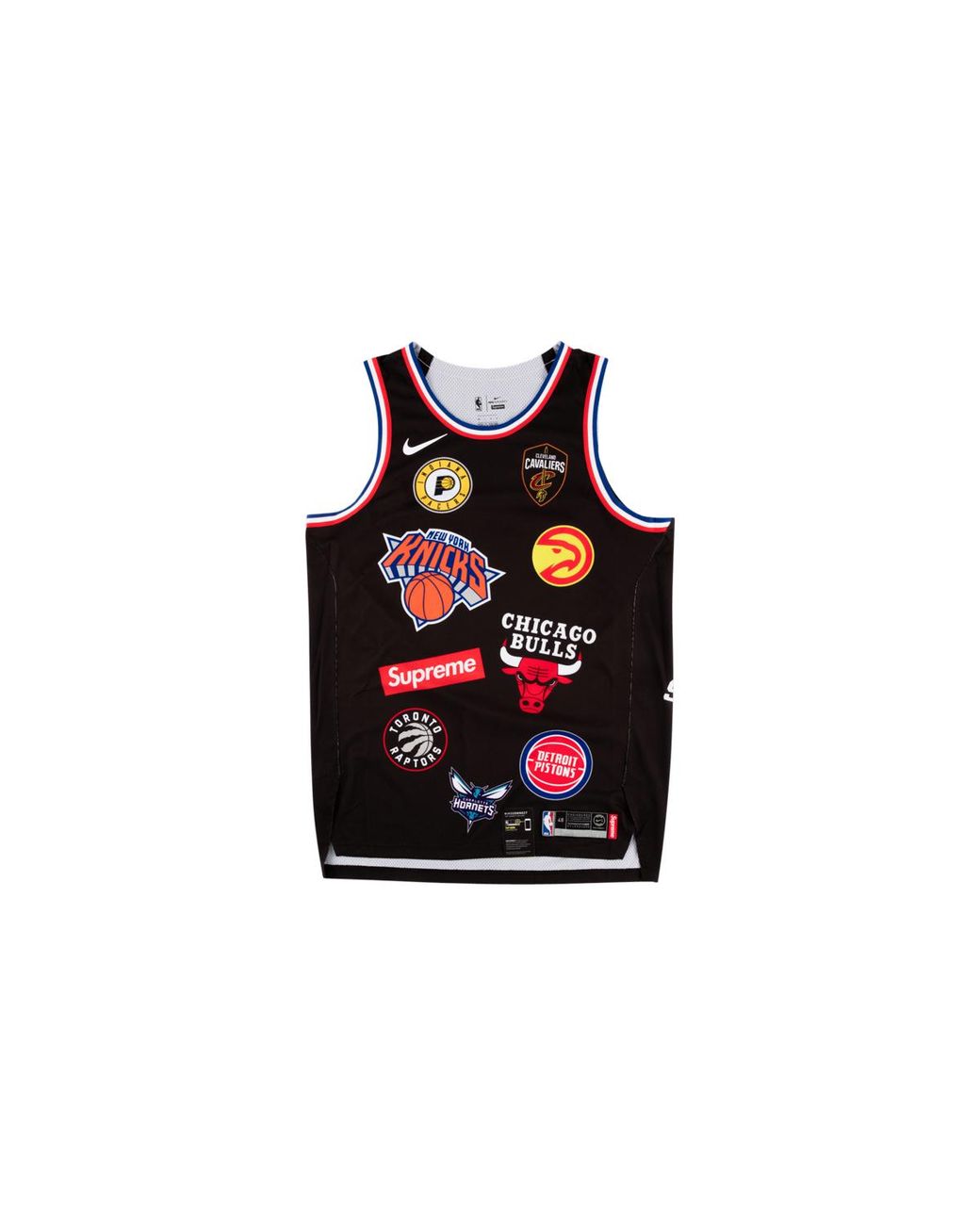 Supreme Black Nike/Nba Teams Basketball Jersey "Ss18" Su3925"